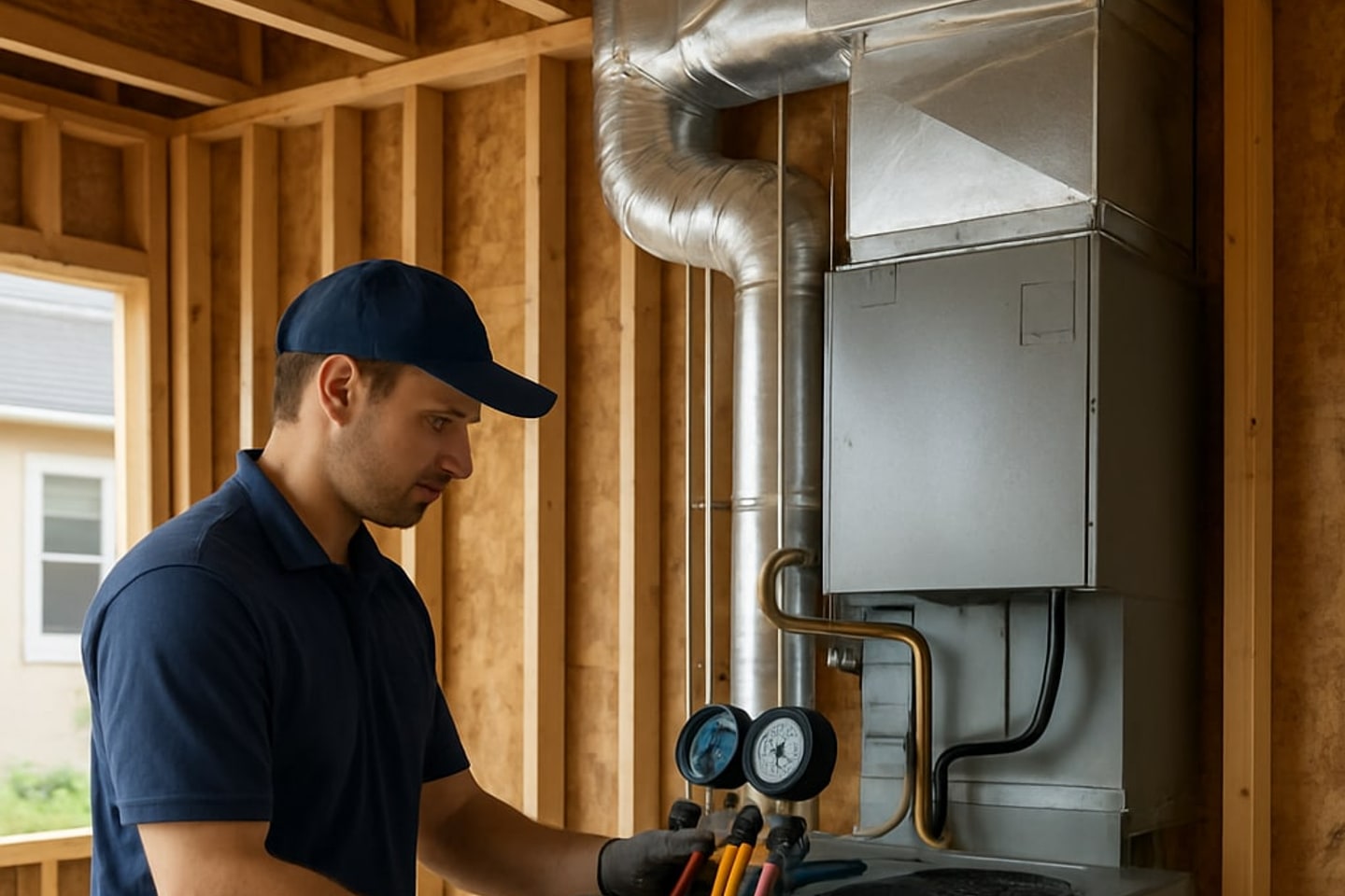 New Construction HVAC crew in Boynton Beach