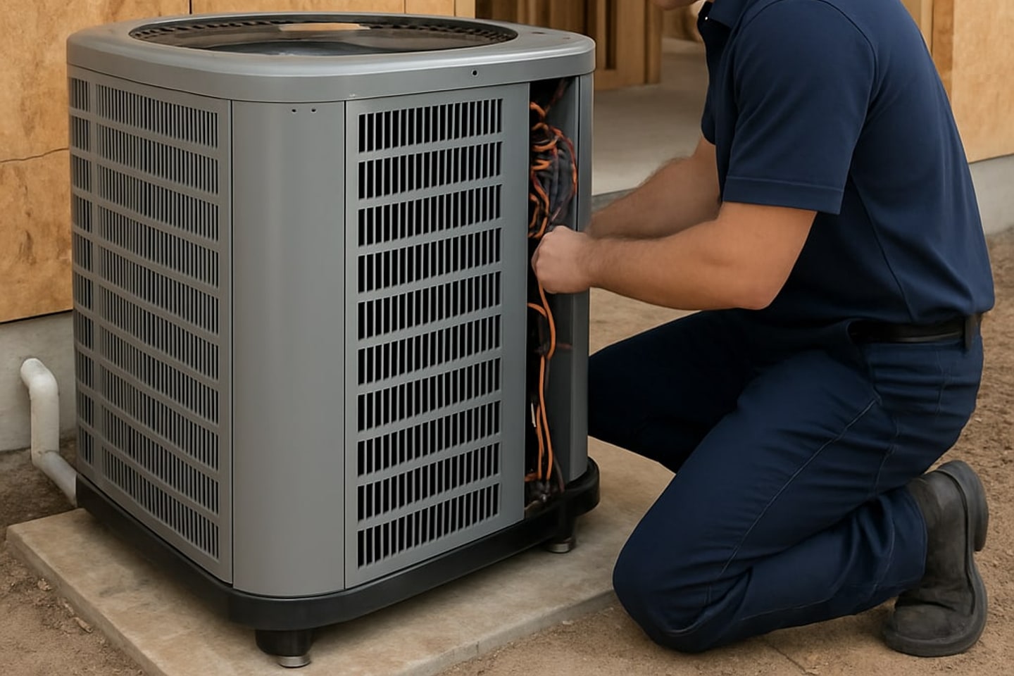 New Construction HVAC crew in Southwest Ranches