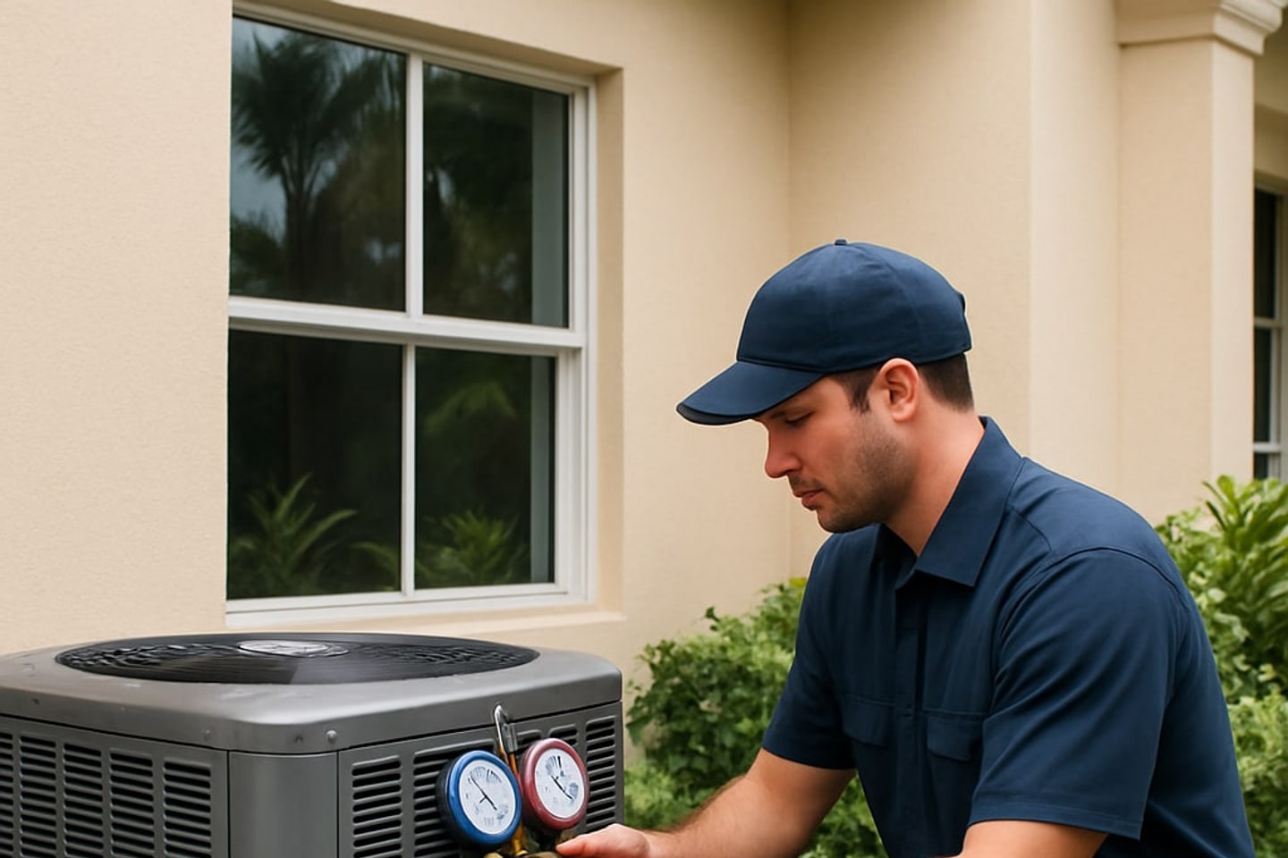 Residential AC Services crew in Boca Raton