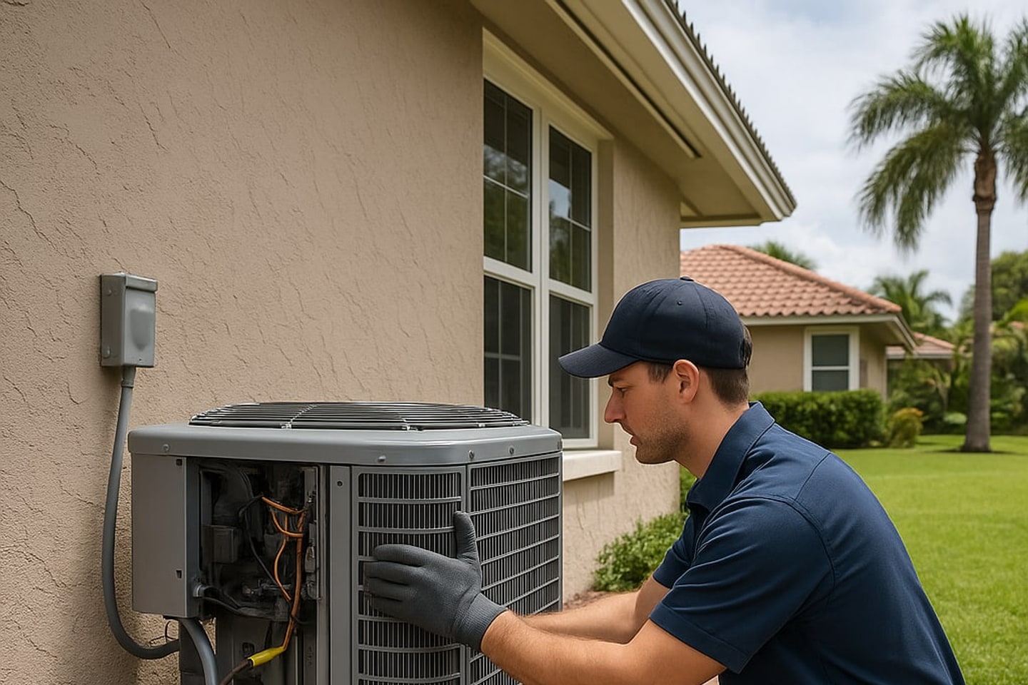Residential AC Services crew in Davie