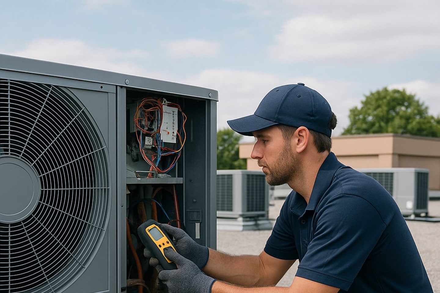 Commercial HVAC Repair crew in Davie