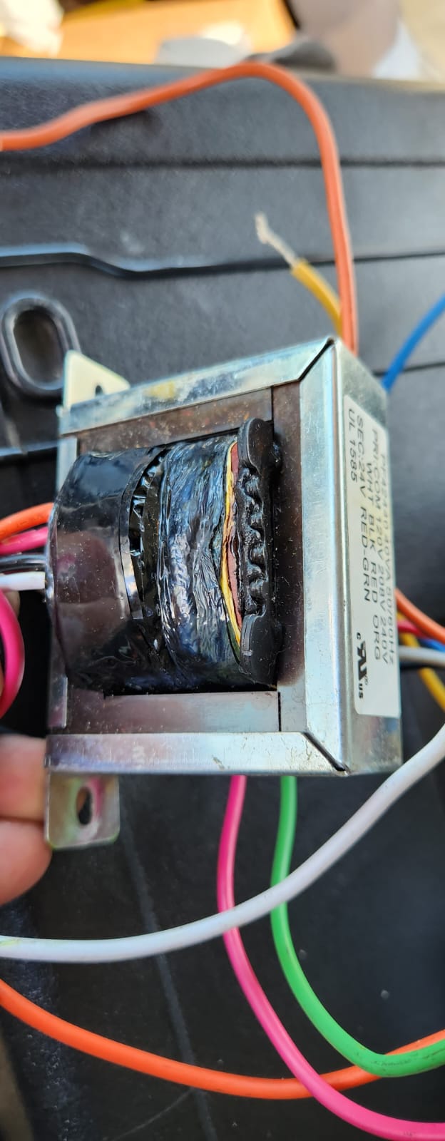 burned-ac-transformer-pompano beach ac repair