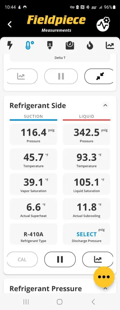 Inspection and measurements for HVAC maintenance