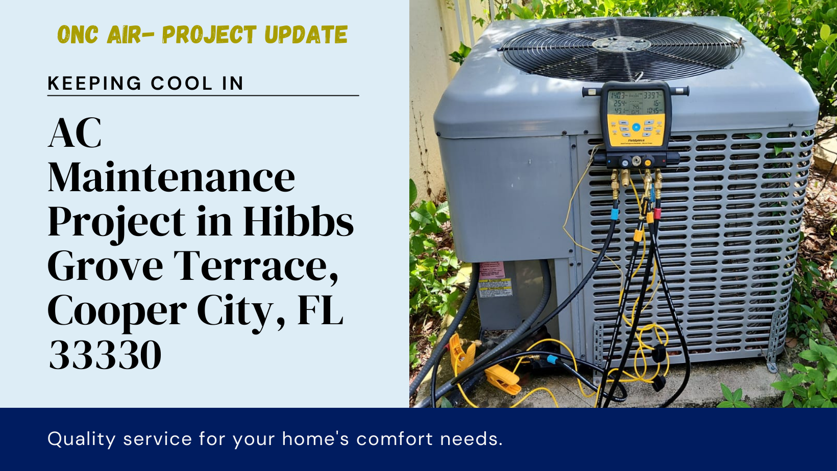 AC maintenance project in Cooper City