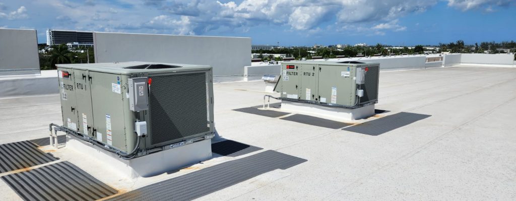 Commercial AC maintenance project in Doral